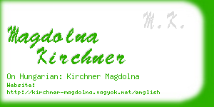 magdolna kirchner business card